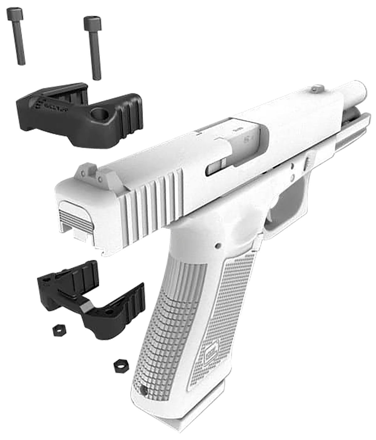 Recover Innovations GCH4201 Upper Charging Handle for Glock 42 Black Polymer Ambidextrous — view 2
