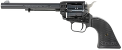 Heritage Mfg Rough Rider 22 LR/22 WMR 6.50" 6-Shot SAO Revolver - Black Cerakote/Polymer Grip — view 2