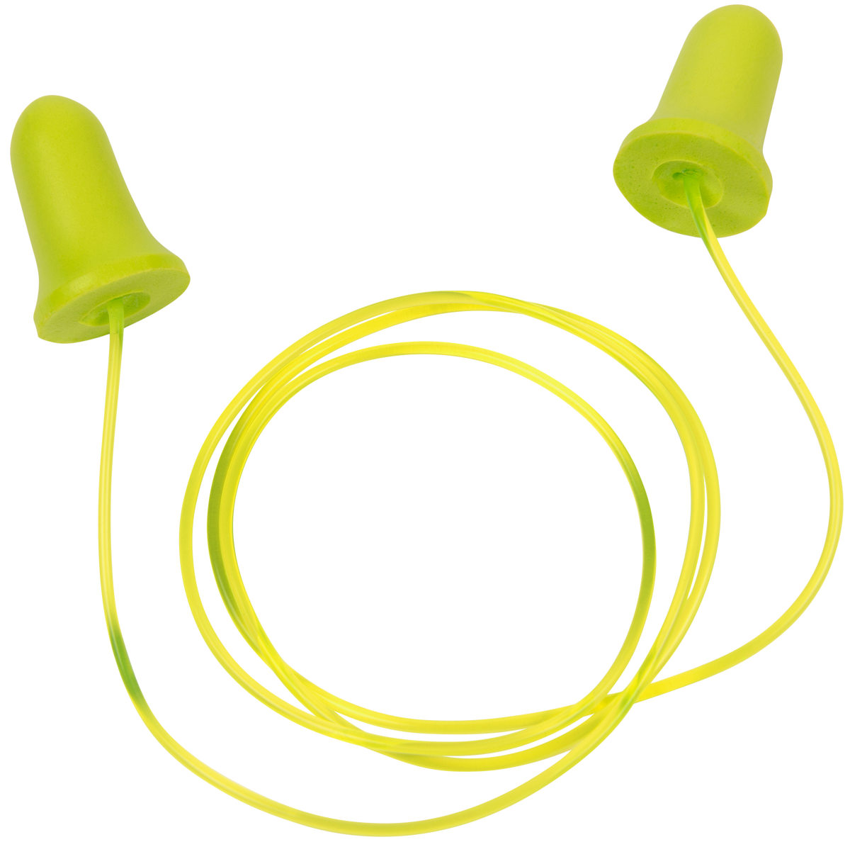 Allen ULTRX 4119 Tethered Tapered Foam Ear Plugs 32 dB Yellow / Lime Green 5 Pair — view 2