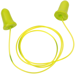 Allen ULTRX 4119 Tethered Tapered Foam Ear Plugs 32 dB Yellow / Lime Green 5 Pair — view 2