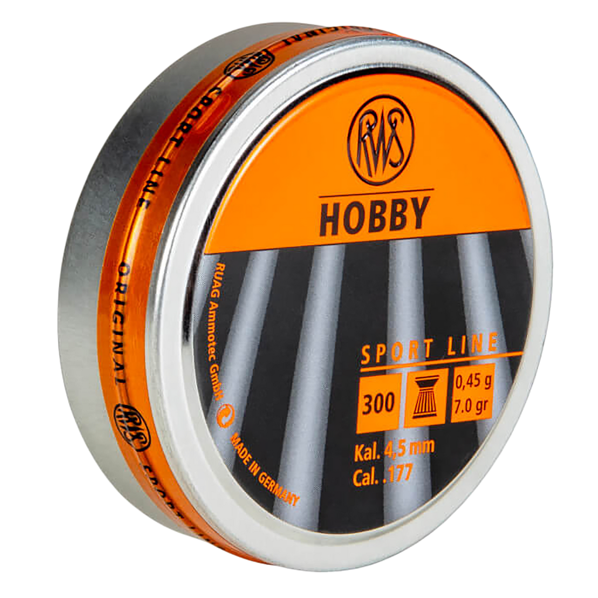 Umarex USA RWS Hobby Sport Line .177 Cal 7gr Wadcutter Pellet 300-Count — view 2
