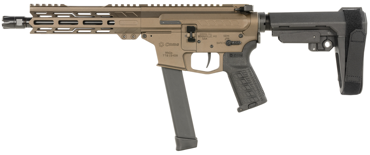 CMMG Banshee MKGS 9mm 8" 33+1 Semi-Auto Pistol - Midnight Bronze — view 2