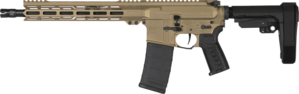 CMMG Banshee MK4 300 Blackout 12.5" 30+1 Semi-Auto AR Pistol - Coyote Tan Cerakote — view 2