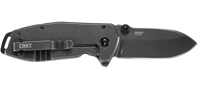 Columbia River CRKT 2493C Squid Assisted 2.37" 8Cr14MoV Black Stonewashed Folding Knife — view 2