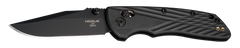 Hogue Deka 3.25" Folding Clip Point Plain Black Cerakote CPM MagnaCut - Black GRN Handle — view 2