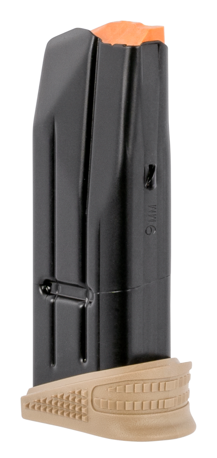 FN 509 Compact 9mm Luger 10-Rd Extended Floorplate Steel Magazine - Black/FDE — view 2