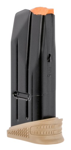 FN 509 Compact 9mm Luger 10-Rd Extended Floorplate Steel Magazine - Black/FDE — view 2