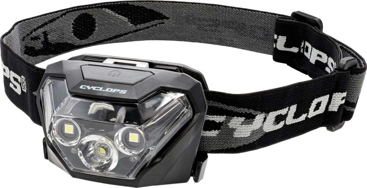 Cyclops HL500 500 Lumen 5W CREE LED Headlamp Red/White LED Black — view 2