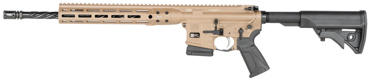 LWRC Individual Carbine ICDIR5CK16MLCAC CA Compliant 5.56 NATO 16.1" 10+1 Semi-Auto AR-15 Rifle - FDE — view 2