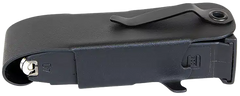 1791 Gunleather Snagmag Single Mag Holster Black Leather Belt Clip - S&W M&P Shield Right Hand — view 2