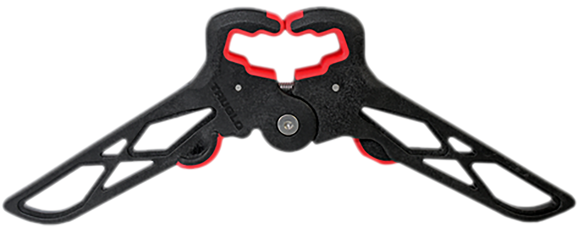 TruGlo Bow-Jack Mini Wide Folding Bow Stand Black/Red 3.125in Limb — view 2