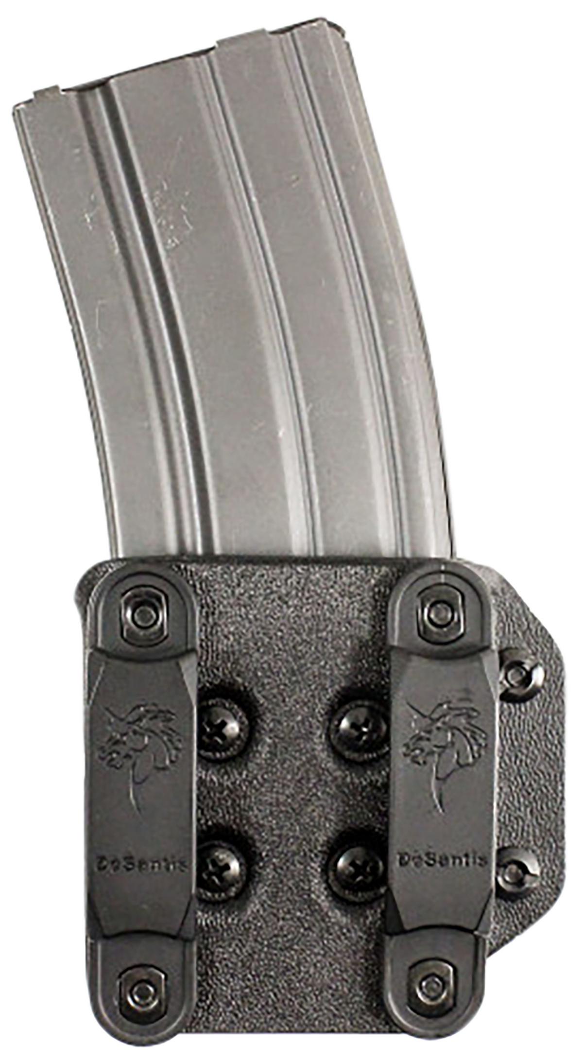 DeSantis Gunhide Quantico Single Mag Pouch OWB Kydex Belt Clip AR-15/M4/M16 1.50" Belt Ambidextrous Black — view 2