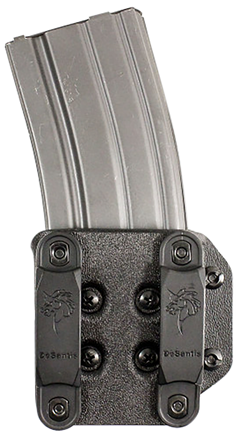 DeSantis Gunhide Quantico Single Mag Pouch OWB Kydex Belt Clip AR-15/M4/M16 1.50" Belt Ambidextrous Black — view 2
