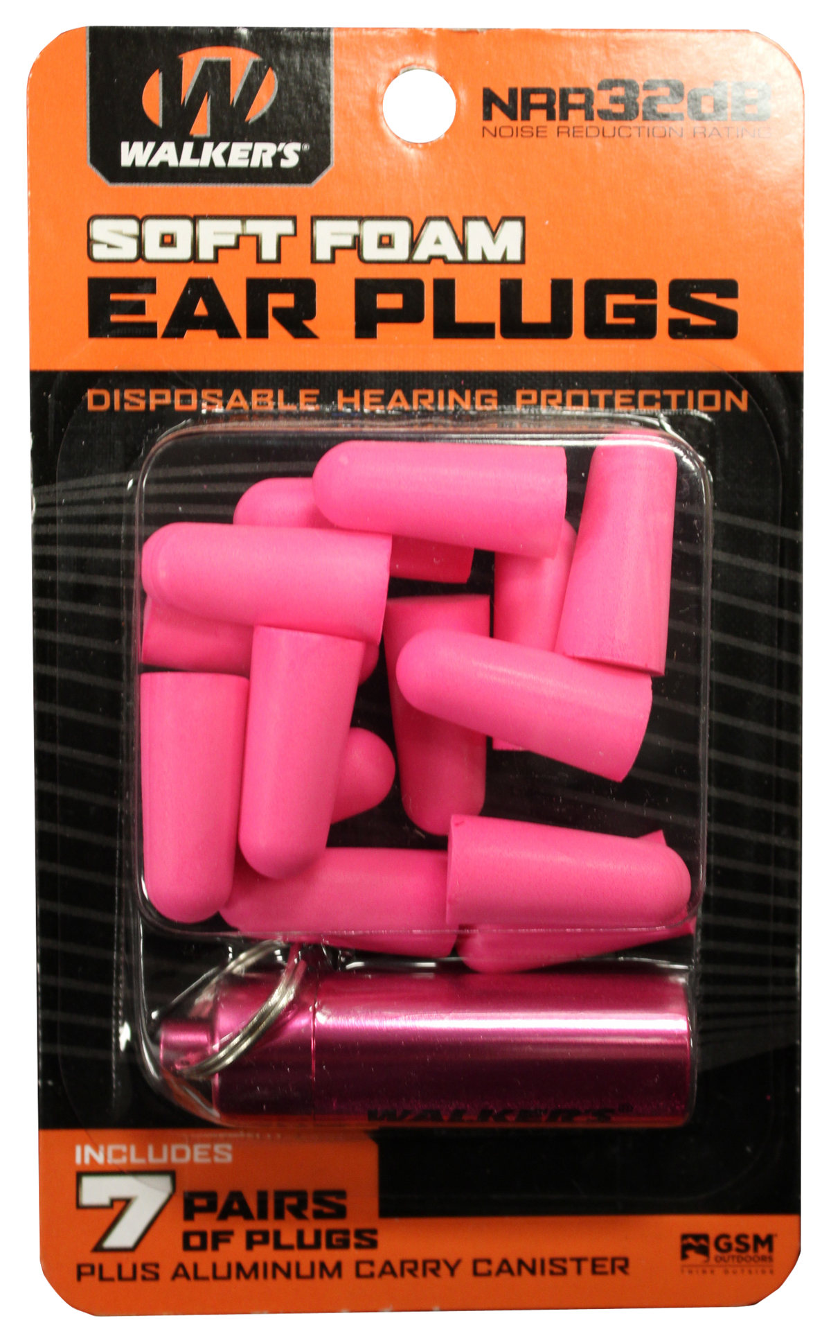 Walkers Game Ear Foam Ear Plugs 32 dB In The Ear Pink 7 Pair — view 2
