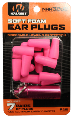 Walkers Game Ear Foam Ear Plugs 32 dB In The Ear Pink 7 Pair — view 2