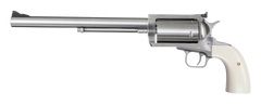 Magnum Research BFR Long Cylinder 45-70 Gov 10" 5-Shot SAO Revolver - Brushed Stainless / Bisley White Laminate — view 2