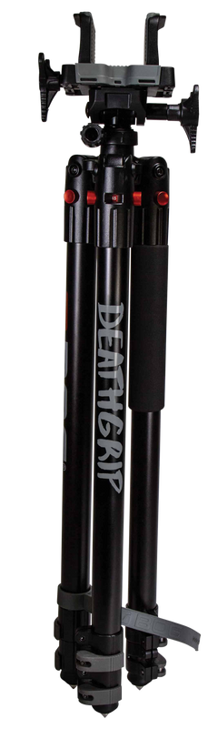 Bog-Pod DeathGrip 7"-59" Carbon Fiber Shooting Tripod - Black — view 2