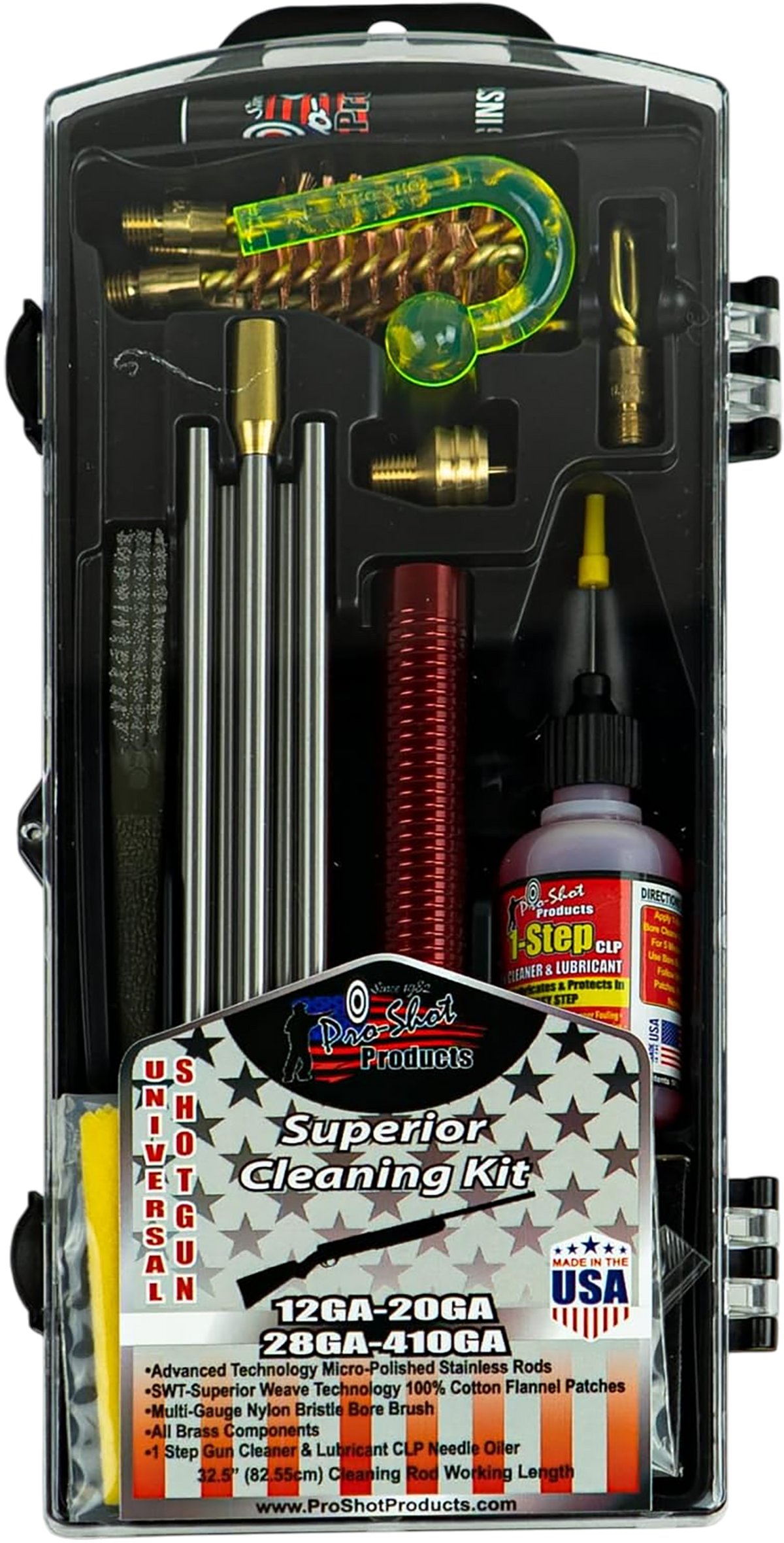 Pro-Shot SMULTIGA Multi-Gauge Shotgun Cleaning Kit 12/20/28/410 — view 2