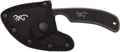 Browning Cutoff 2.50" Fixed Skinner Plain Edge 9Cr14MoV SS Black/Tan G10 — view 2