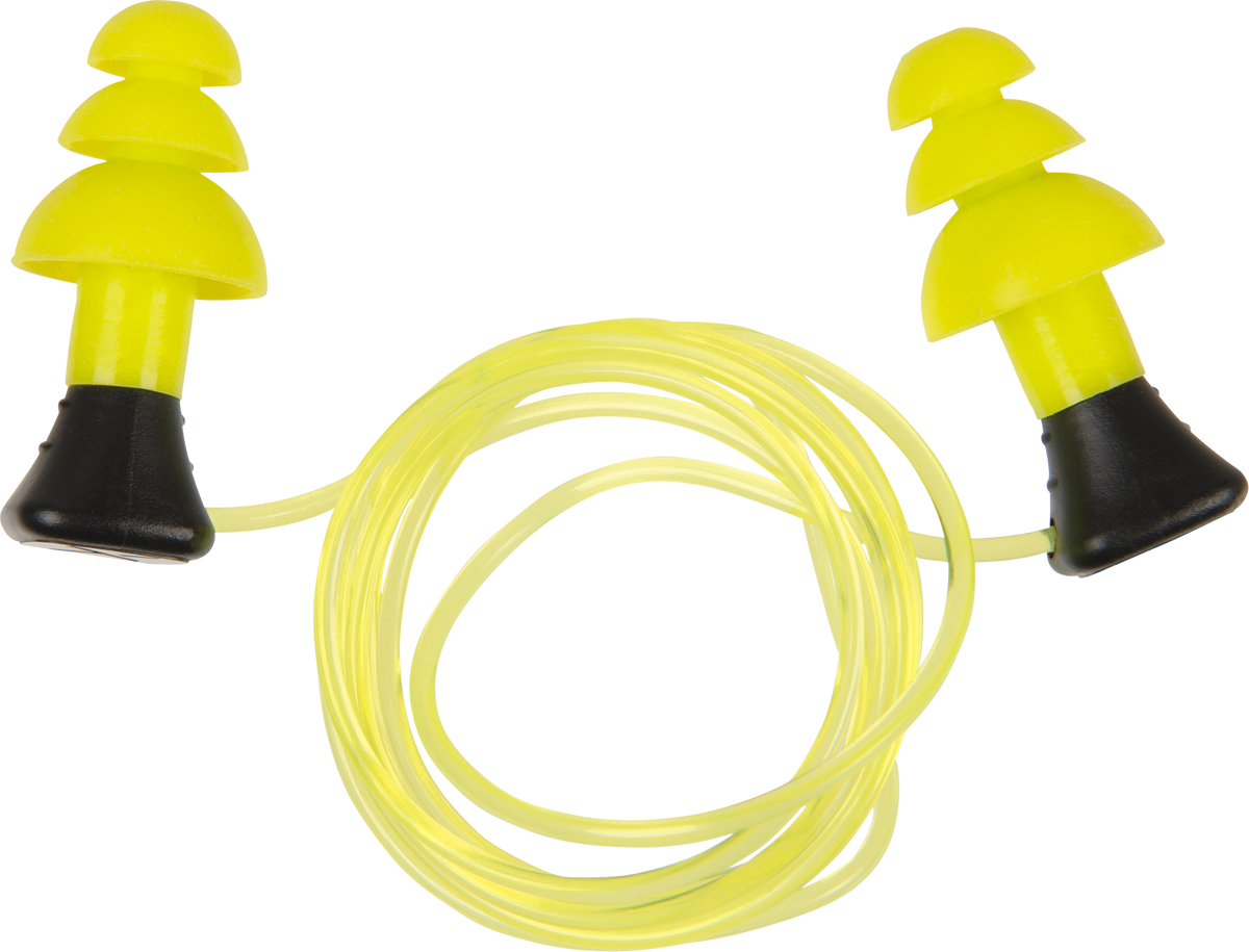 Allen 4118 ULTRX Tethered Silicone Ear Plugs 26 dB NRR Yellow 3 Pair — view 2