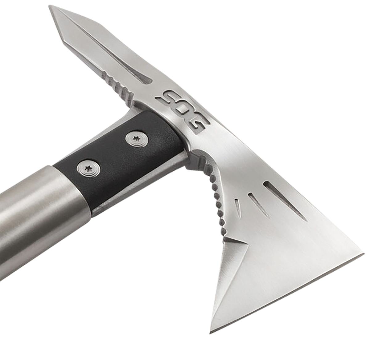 S.O.G Voodoo Hawk Mini Tomahawk 2.75" 3Cr13MoV SS Blade - Satin Finish - GRN Handle — view 2