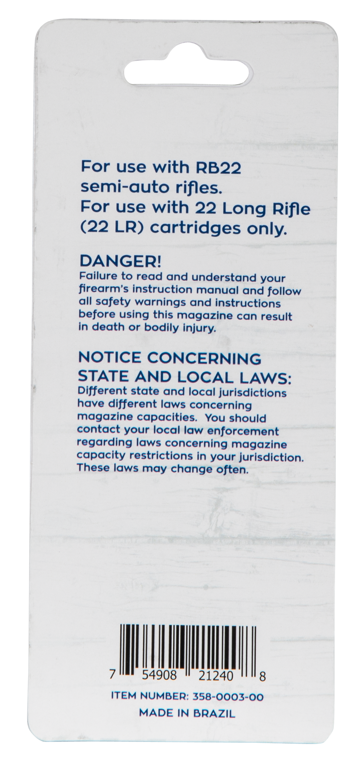 Rossi RB22 22 LR 10-Rd Polymer Magazine — view 2