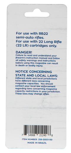 Rossi RB22 22 LR 10-Rd Polymer Magazine — view 2