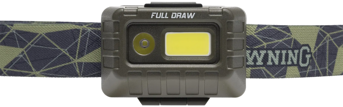 Browning Full Draw Rechargeable Headlamp 20/500 Lumens LED 67yds Beam — view 2