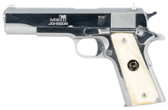 Iver Johnson Arms 1911 38 Super 5" 8+1 Semi-Auto Pistol - Chrome/Pearl — view 2