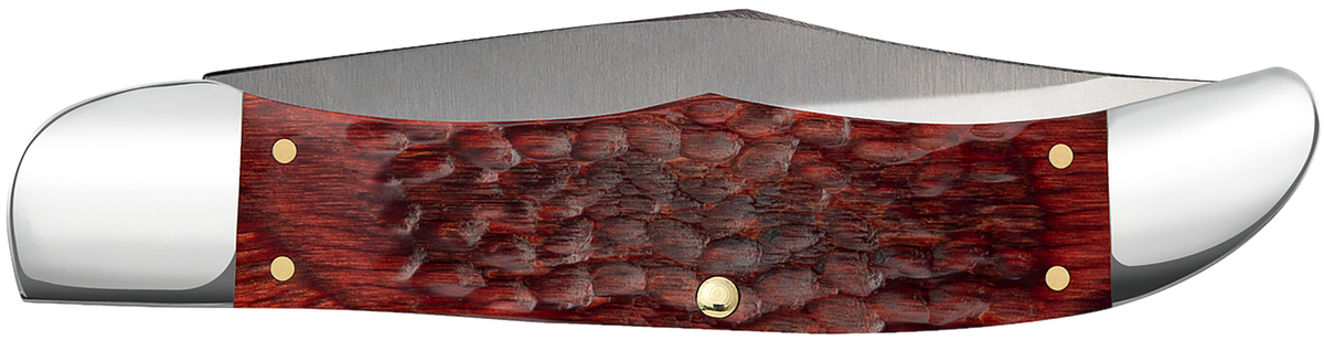 Case Hunter 00189 4.10" Folding Clip/Skinner Tru-Sharp SS Jigged Rosewood Handle — view 2