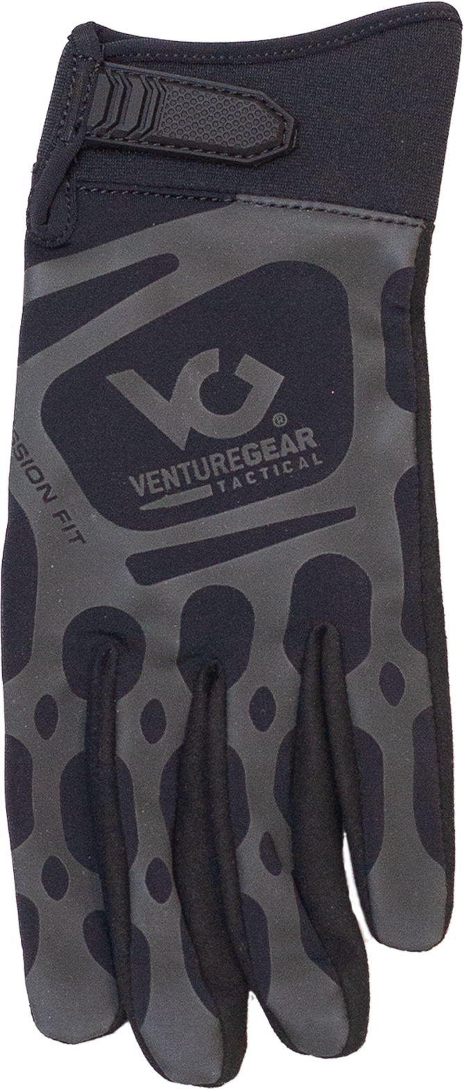 Pyramex Venture Gear Compression Training Gloves Black Synthetic Leather XXL Hook & Loop — view 2
