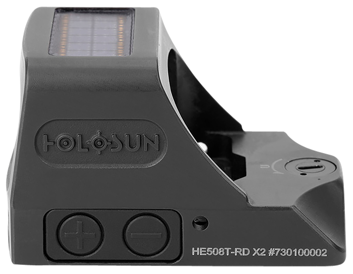 Holosun HE508T-RD X2 1x 0.63"x0.91" 2 MOA Red Dot/32 MOA Circle Reflex Sight - Black Anodized — view 2