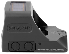 Holosun HE508T-RD X2 1x 0.63"x0.91" 2 MOA Red Dot/32 MOA Circle Reflex Sight - Black Anodized — view 2