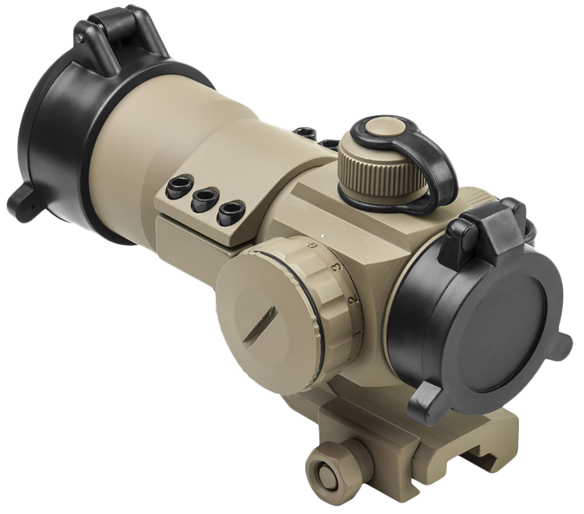 NcSTAR DRGB135T 1x 35mm Tube Reflex Optic 3 MOA Red/Green/Blue Dot Tan — view 2