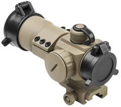 NcSTAR DRGB135T 1x 35mm Tube Reflex Optic 3 MOA Red/Green/Blue Dot Tan — view 2