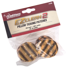 Traditions A1286 EZ Clean 2 Pillow Ticking Patches .50-.54 Cal Cotton 100-Pack — view 2