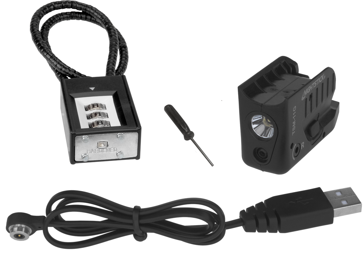 Nightstick TSM11G Subcompact Weapon-Mounted Light w/Green Laser 150 Lumens White LED Black Polymer - Glock 42/43/43X/48 — view 2