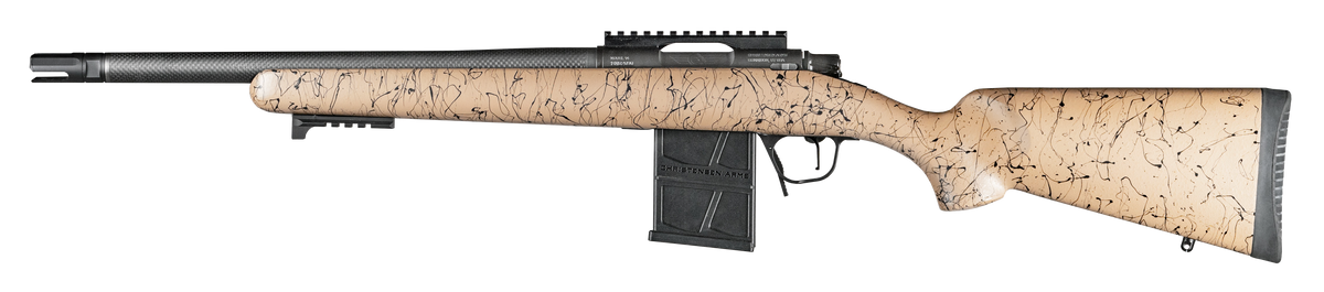Christensen Arms Ridgeline Scout Full Size 6.5 Creedmoor 16" 4+1 Bolt-Action Rifle - Tan/Black Webbing — view 2