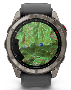 Garmin fenix 8 Pro 51mm AMOLED Sapphire Titanium GPS Smartwatch w/inReach - Graphite Black Band — view 2