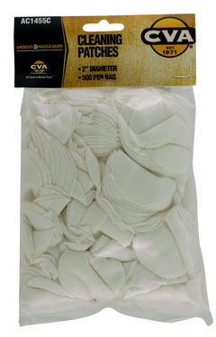 CVA AC1455C Cleaning Patches 2 in Cotton 500 Per Pkg — view 2