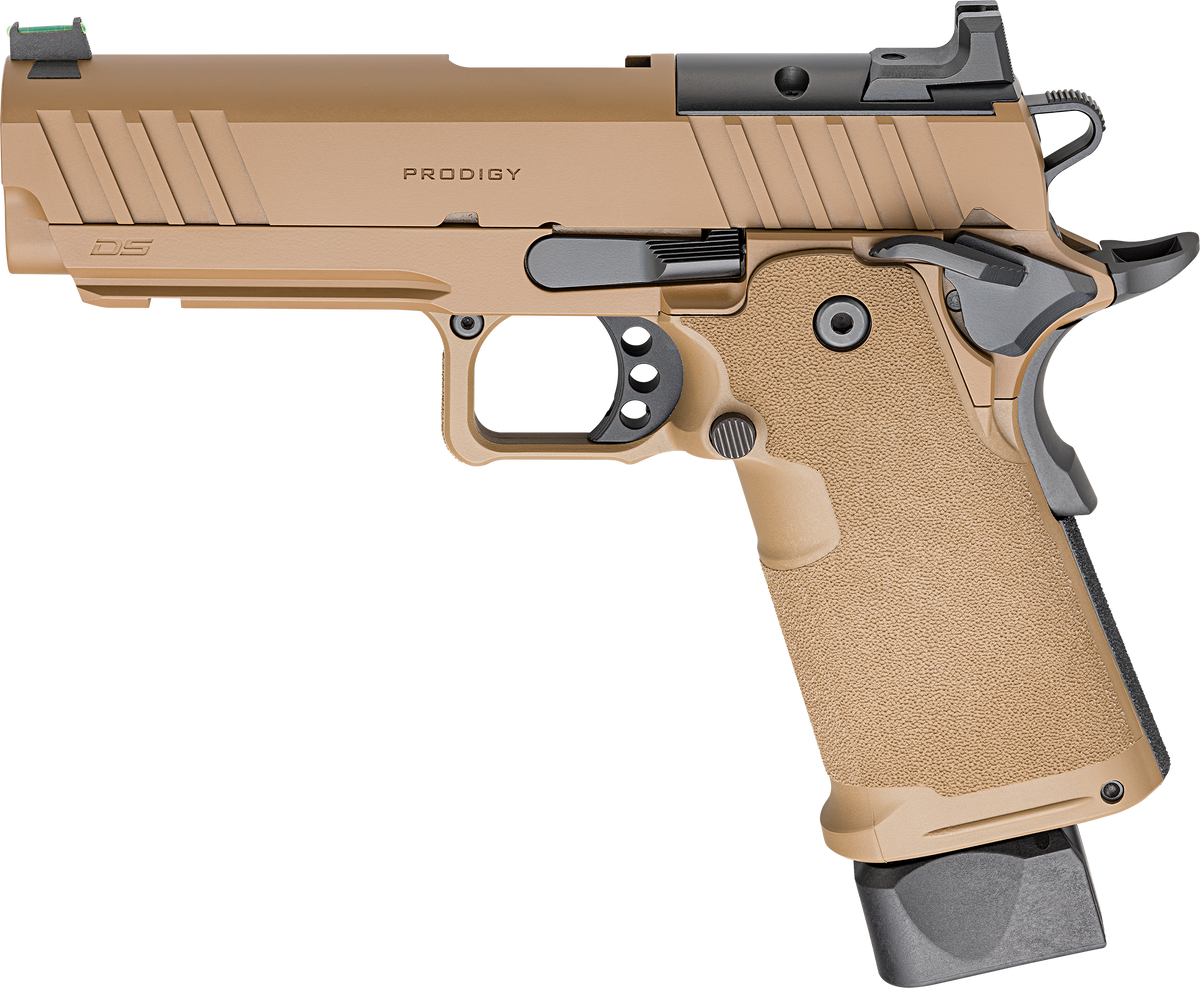 Springfield Armory 1911 DS Prodigy AOS 9mm Luger 4.25" 20+1 Semi-Auto Pistol - Coyote Brown — view 2