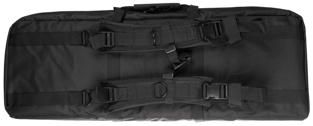 NcSTAR VISM Double Carbine Case 42" Black PVC Nylon Heavy Duty Padded Lockable — view 2