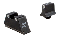 Trijicon Bright & Tough Suppressor/Optic Height Night Sight Set for Glock 17/19/22/23/26/27/31/34/35 - White Outline Green Tritium Front / Yellow Tritium Rear — view 2
