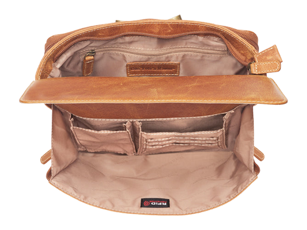 Kingport Industries GTM-CZY/22 Caramel Buffalo Leather Crossbody Clutch CCW Purse — view 2