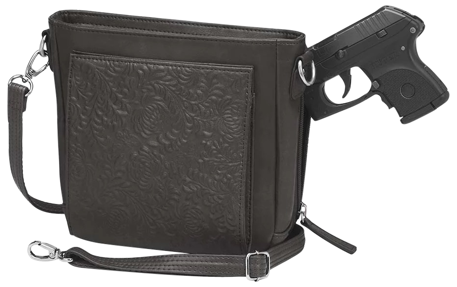 GTM GTM-201 Boho Mini Crossbody Concealed Carry Purse - Washable Black — view 2