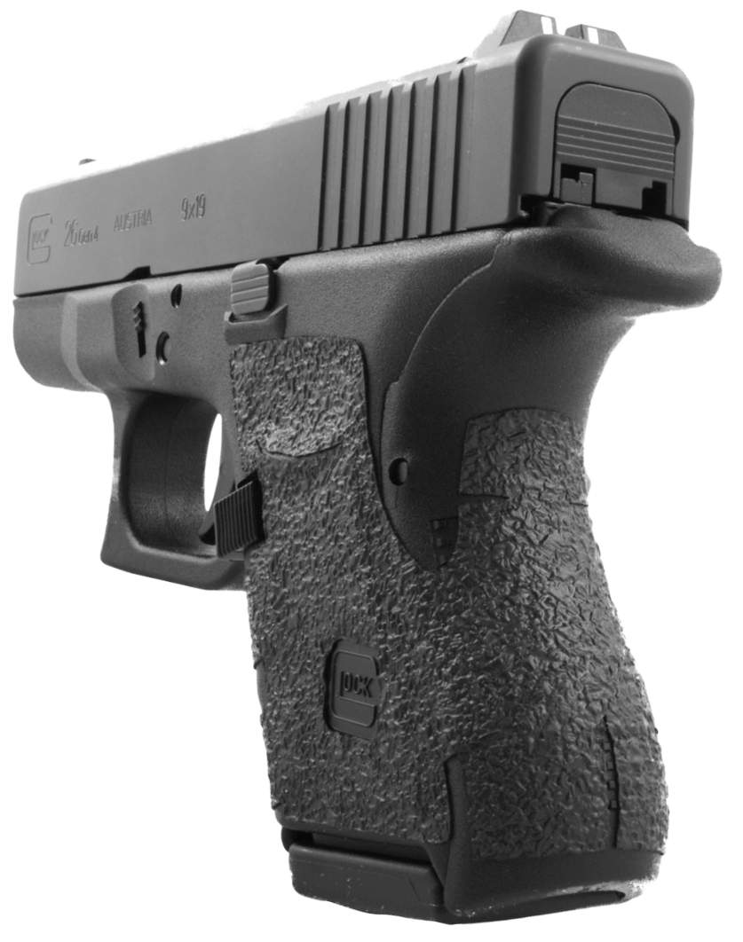 Talon Grips 117R Adhesive Grip - Glock 26/27/28/33/39 Gen4 Medium Backstrap Black Rubber — view 2