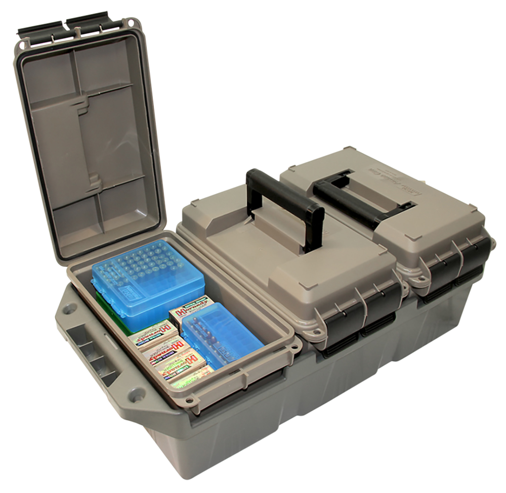 MTM Case-Gard AC3C 3-Can Ammo Crate 50 Cal Dark Earth/Army Green Polypropylene — view 2