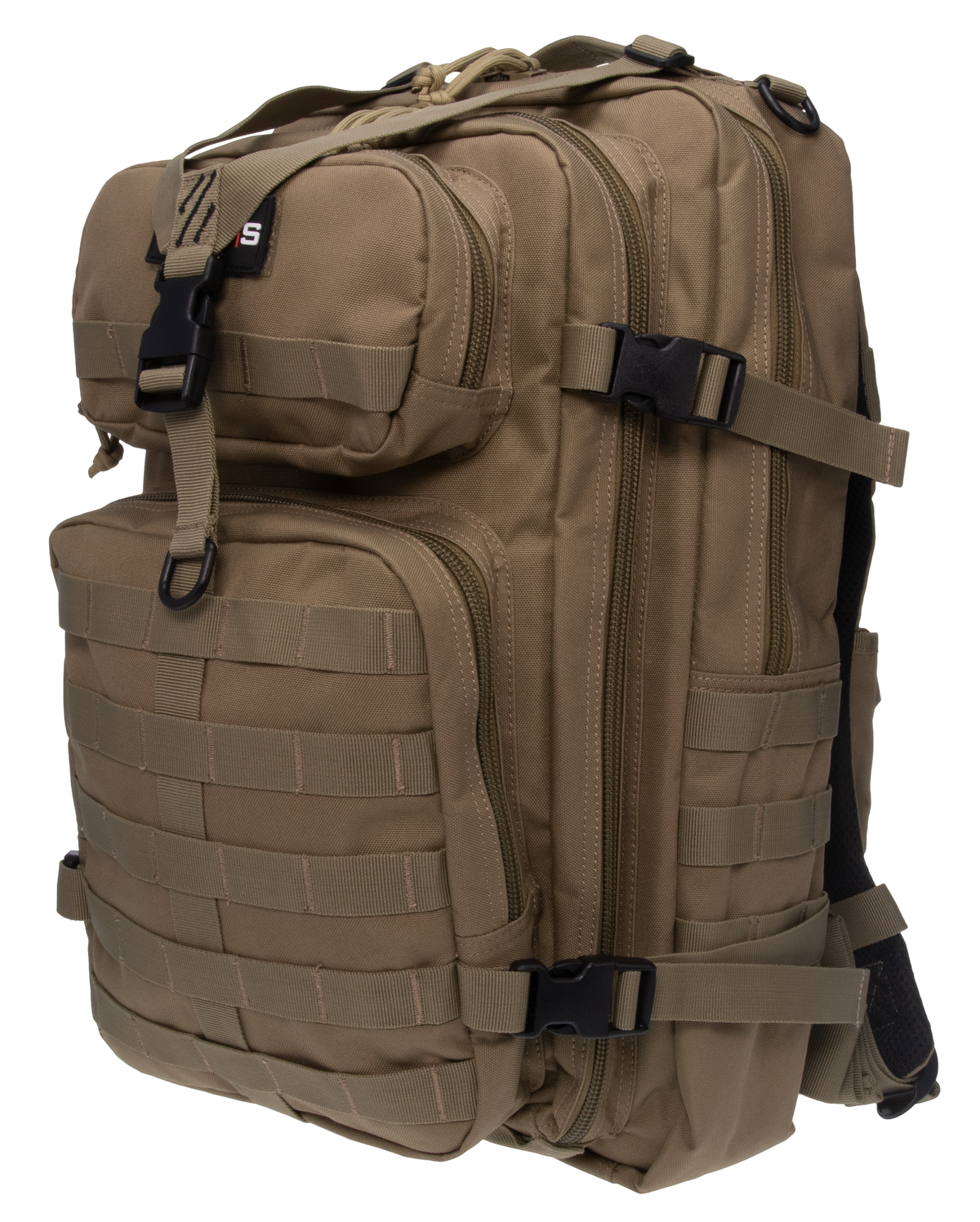 G Outdoors GPS Tactical Bugout Laptop Backpack 600D Polyester Tan - Holds 2 Handguns — view 2