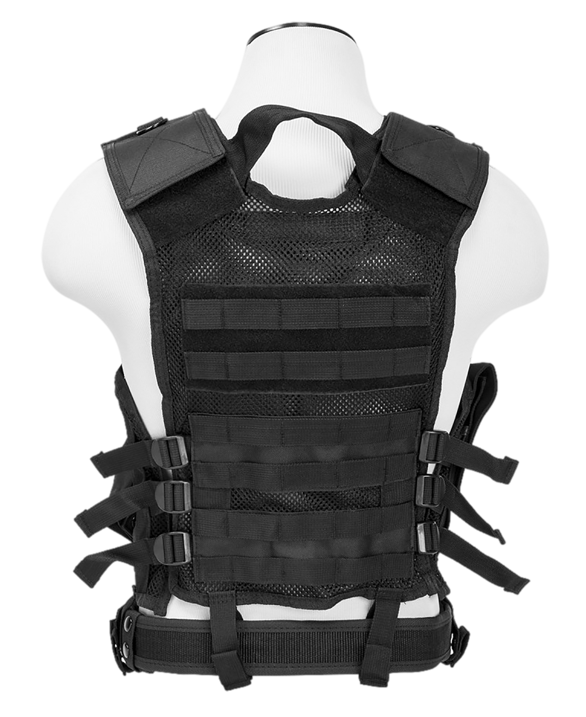 NcSTAR CTVL2916B Tactical Vest XL-XXL Black PVC/Mesh Webbing — view 2