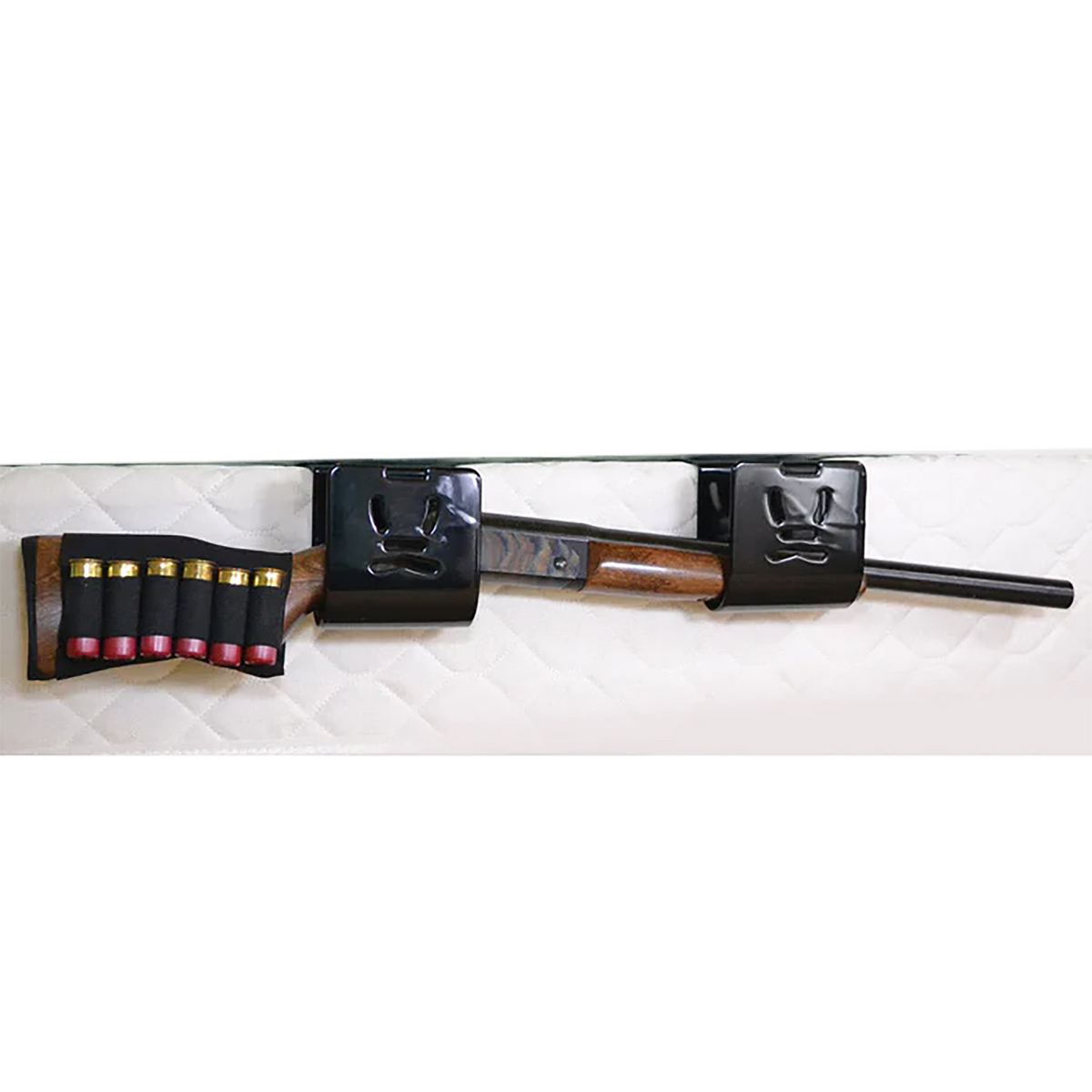PSP Holster-Mate Bedside Bracket For Shotguns Black w/ Velcro Strap — view 2